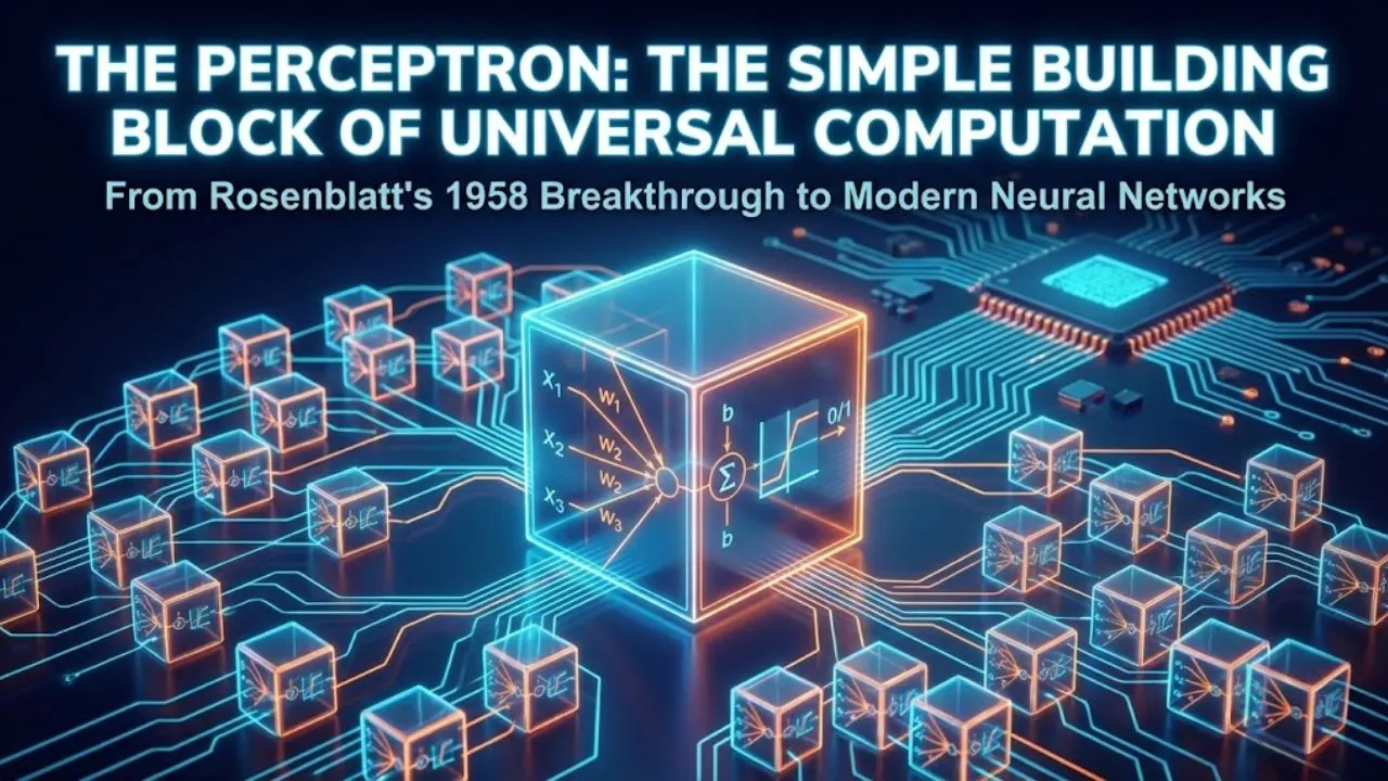 perceptron neural network diagram single artificial neuron nand gate example