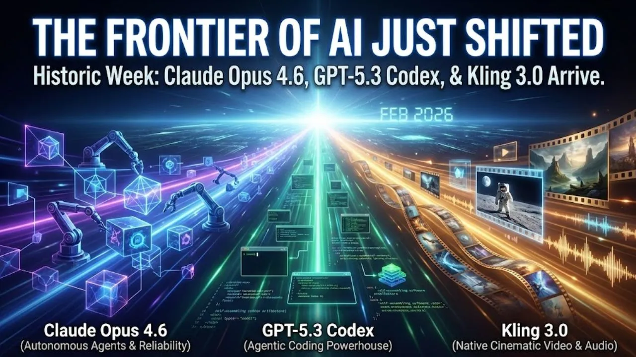 The Frontier of AI Just Shifted Claude Opus 4.6, GPT-5.3 Codex, and Kling 3.0 Arrive in a Historic Week